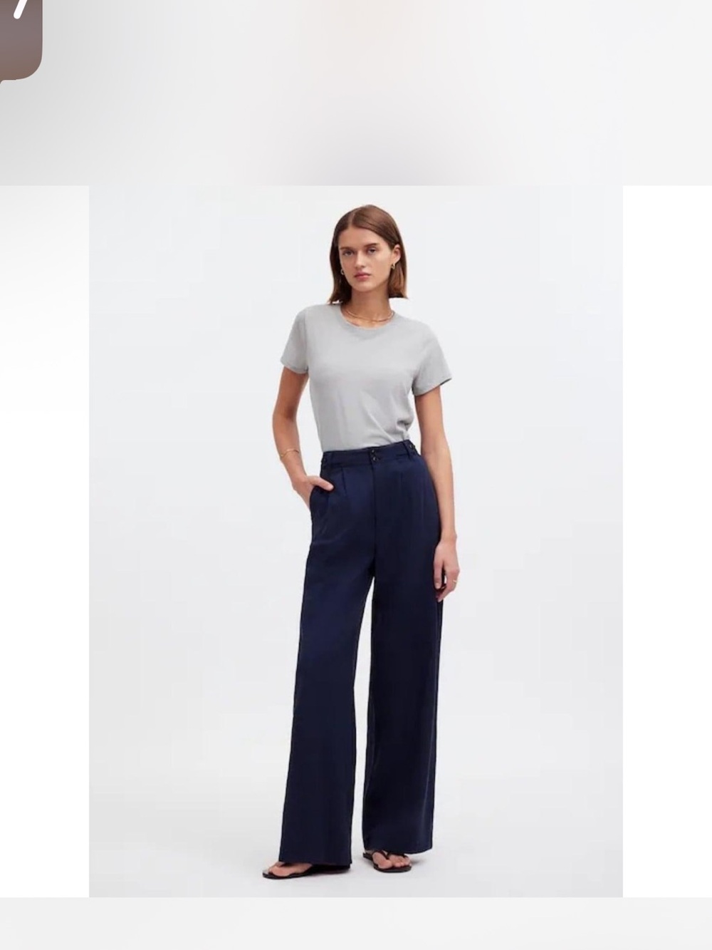 NWT Madewell The Tall Harlow wide leg pant size 6Tall